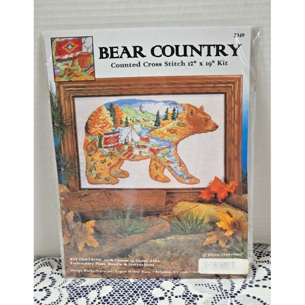 Design Works "Bear Country" Counted Cross Stitch 12"x19" Kit Sealed NOS